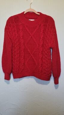 Sonoma goods for life Women's X-Small Red Long Sleeve Sweater